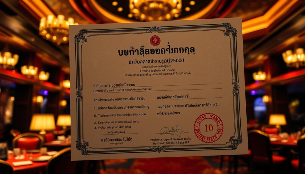 ใบอนุญาตคาสิโน