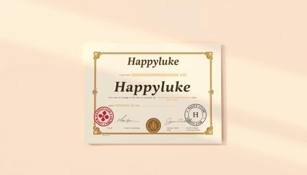 ใบอนุญาตคาสิโน Happyluke