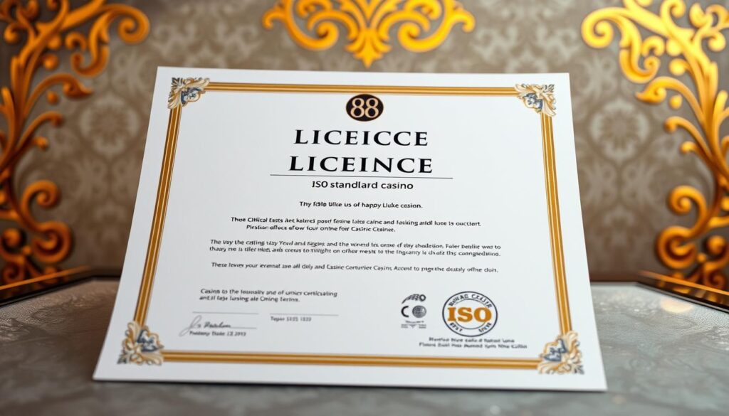 ใบอนุญาตคาสิโนและมาตรฐาน ISO